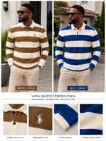 CLASSIC STRIPPED LONG SLEEVE POLO