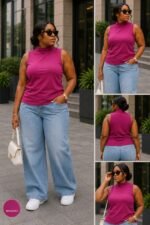 TIMELESS SLEEVELESS UTTERNECK TOP (SIZE XL) - Image 3