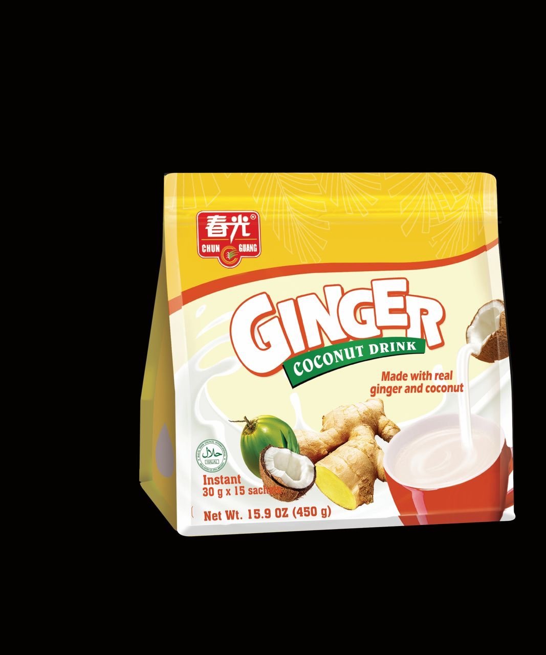 935e08f9-a18f-4a56-80da-926c6f626dd4 GINGER COCONUT DRINK(30gram per sachet,15 Sachet In a bag)•••Make from Real coconut and ginger - Image 1