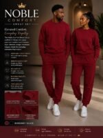 QUALITY LUXE EASYFIT UNISEX SET (JOGGERS AND SWEATSHIRT) SIZE XL