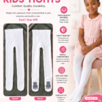 QUALITY WHITE COLOR CUTE KIDDIES POP-SOCKS AGE 6-7(This is strong and thicker,can’t tear off after use)