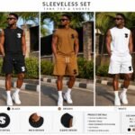DESIGNER SLEEVELESS TOP AND SHORT SET