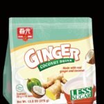 GINGER COCONUT DRINK LESS SUGAR(30gram per sachet,15 Sachet In a bag)•••Make from Real coconut and ginger