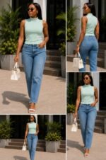 TIMELESS SLEEVELESS UTTERNECK TOP (SIZE S) - Image 4