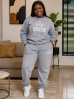 QUALITY LUXE EASYFIT UNISEX SET (JOGGERS AND SWEATSHIRT) SIZE M - Image 2