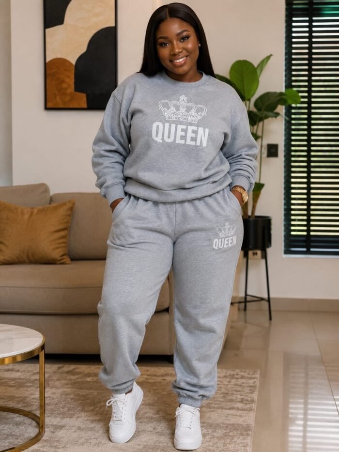 QUALITY LUXE EASYFIT UNISEX SET (JOGGERS AND SWEATSHIRT) SIZE M - Image 2