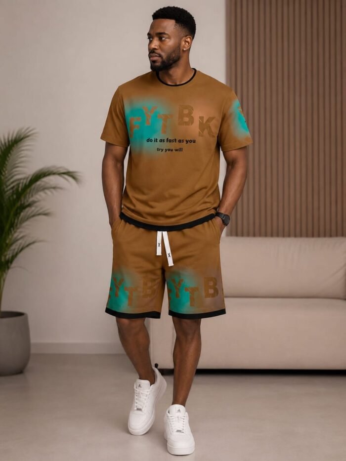 DESIGNER ROUND NECK POLO AND SHORT - Image 3