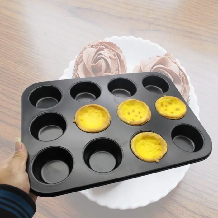 12 HOLES ALUMINUM NONSTICK MUFFIN/CAKE PAN - Image 5