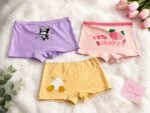 3PC QUALITY FEMALE BOXER(The teenage designs are not with babyish characters)Comes in various beautiful designs to be mixed randomly - Image 2