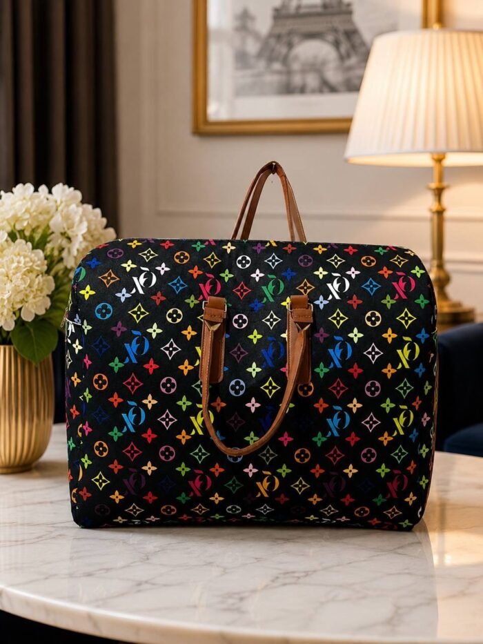 FELT LIGHT WEIGHT MATERIAL STYLISH CLADSY TRAVEL BAG WITH LONG HANDLE - Image 2