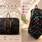 FELT LIGHT WEIGHT MATERIAL STYLISH CLADSY TRAVEL BAG WITH LONG HANDLE