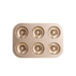 6 HOLES ROUND RING SHAPE ALUMINUM NONSTICK MUFFIN/CAKE PAN - Image 2