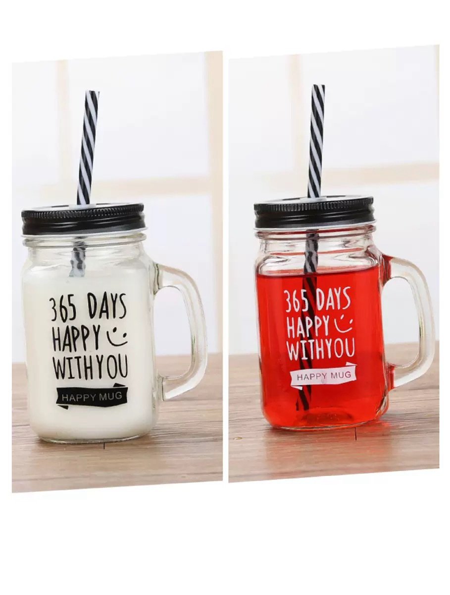 img_7220-2 480ML GLASS CUP WITH RUBBER STRAW - Image 1