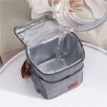 LONG SHAPE BIG SIZE COMPARTMENT INSULATED LUNCH BOX DESIGN 8(BTS) - Image 7