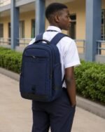 WATER PROOF OXFORD POLYESTER MATERIAL SCHOOL BAG/LAPTOP BAG/TRAVEL BACKPACK WITH CHARGER CONNECTION DEVICE DESIGN 3 - Image 3