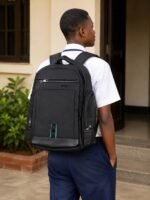 WATER PROOF OXFORD POLYESTER MATERIAL SCHOOL BAG/LAPTOP BAG/TRAVEL BACKPACK WITH CHARGER CONNECTION DEVICE DESIGN 3 - Image 4