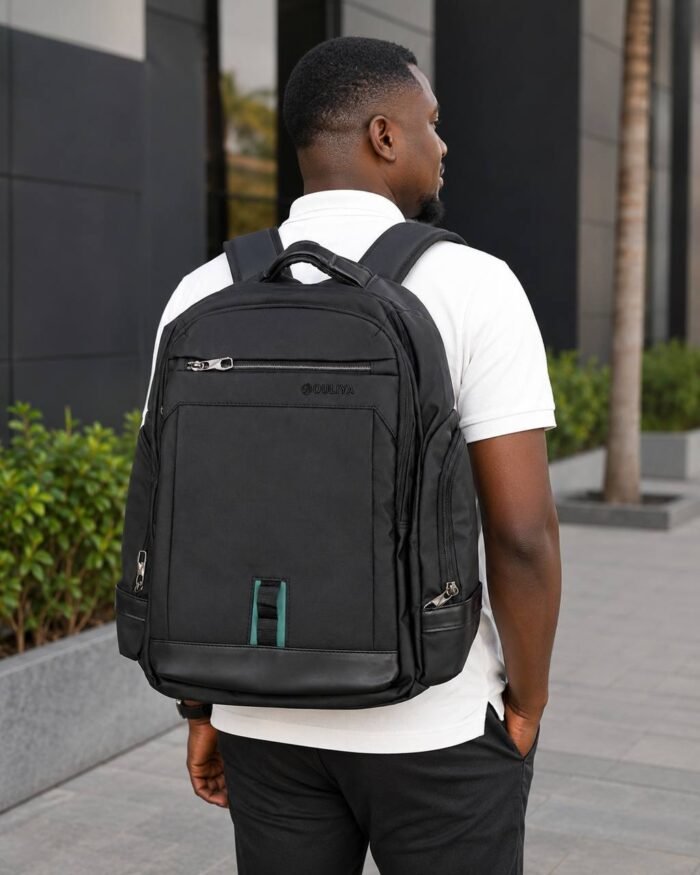 WATER PROOF OXFORD POLYESTER MATERIAL SCHOOL BAG/LAPTOP BAG/TRAVEL BACKPACK WITH CHARGER CONNECTION DEVICE DESIGN 3 - Image 5