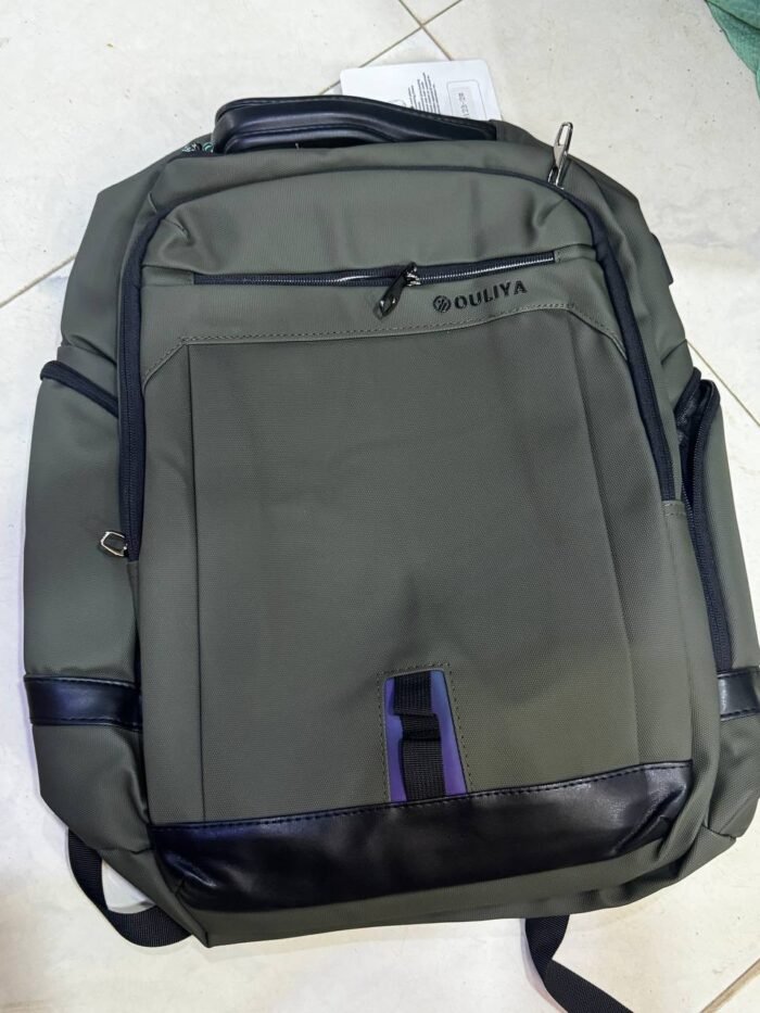WATER PROOF OXFORD POLYESTER MATERIAL SCHOOL BAG/LAPTOP BAG/TRAVEL BACKPACK WITH CHARGER CONNECTION DEVICE DESIGN 3 - Image 6
