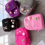 QUALITY CLASSY GIRLIE AESTHETIC SCHOOL BAG WITH SMALL STATIONERY CASE DESIGN 6Suitable for primary 4-jss2