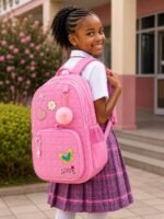 QUALITY CLASSY GIRLIE AESTHETIC SCHOOL BAG WITH SMALL STATIONERY CASE DESIGN 6Suitable for primary 4-jss2 - Image 2