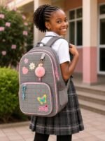 QUALITY CLASSY GIRLIE AESTHETIC SCHOOL BAG WITH SMALL STATIONERY CASE DESIGN 6Suitable for primary 4-jss2 - Image 3