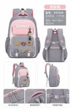 PREMIUM ORTHOPEDIC FANCY SCHOOL BAG WITH 4 REMOVABLE FASHION CHARACTER CLIPS DESIGN 8
Suitable for primary 5-Jss3 - Image 2