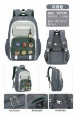 PREMIUM ORTHOPEDIC FANCY SCHOOL BAG WITH 4 REMOVABLE FASHION CHARACTER CLIPS DESIGN 8
Suitable for primary 5-Jss3 - Image 3