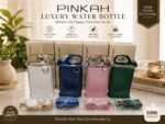500ML QUALITY FANCY CROC SKIN LEATHER BAG WATER BOTTLE WITH STRAW DESIGN 3 - Image 2