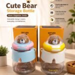 1200ML QUALITY STRONG BEAR CHARACTER WATER BOTTLE WITH STRAW DESIGN 4