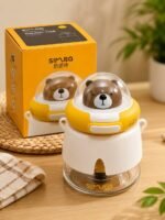 1200ML QUALITY STRONG BEAR CHARACTER WATER BOTTLE WITH STRAW DESIGN 4 - Image 2