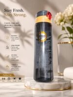 960ML QUALITY STRONG WATER BOTTLE WITH STRAW DESIGN 7 - Image 3