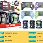 LCD MONOCHROME SCREEN HANDHELD ELECTRONIC TETRIS GAME CONSOLE GAME-PAD DESIGN WITH LAZER LIGHT(26 Built in games)