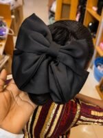 FANCY BIG BOW HAIR CLIP WITH RUBBER BONNET - Image 2