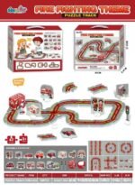 FIRE FIGHTER THEME PUZZLE GAME(Comes with 47 Puzzle mats to build the fire fighters theme and a fire fighter chain truck)From Age 3 upward - Image 2