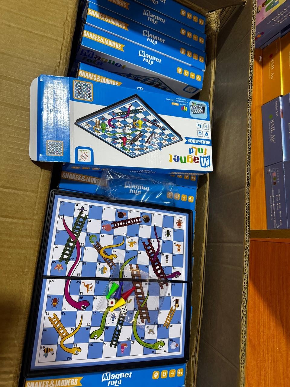 img_7536 SNAKE AND LADDER GAME FOR ADULT AND KIDS - Image 1