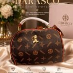 CUTE TEDDY BEAR LOGO LEATHER BAG DESIGN 013