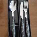 QUALITY ADULT AND TEENAGER CUTLERY SPOON,KNIFE AND FORK WITH CASE DESIGN 1