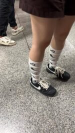 MULTI LAYER LONG TUBE SLOUCH TRENDY STYLISH GEN Z GIRLIE SOCKS - Image 3