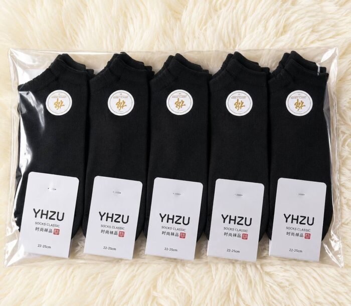 HIGH QUALITY 5 PAIRS OF ANKLE LENGTH SOCKS FOR TEENAGER(BTS) - Image 2