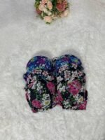 HIS.W QUALITY FLOWERY PATTERN PADDED BRA/BRASSIERE DESIGN 04 - Image 7