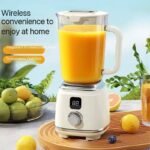 RECHARGEABLE CITRUS JUICER WITH 10-PIECE STAINLESS STEEL BLADES - Image 3