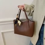 TOLUWALASE QUALITY LEATHER TOTE BAG WITH SCARF - Image 5
