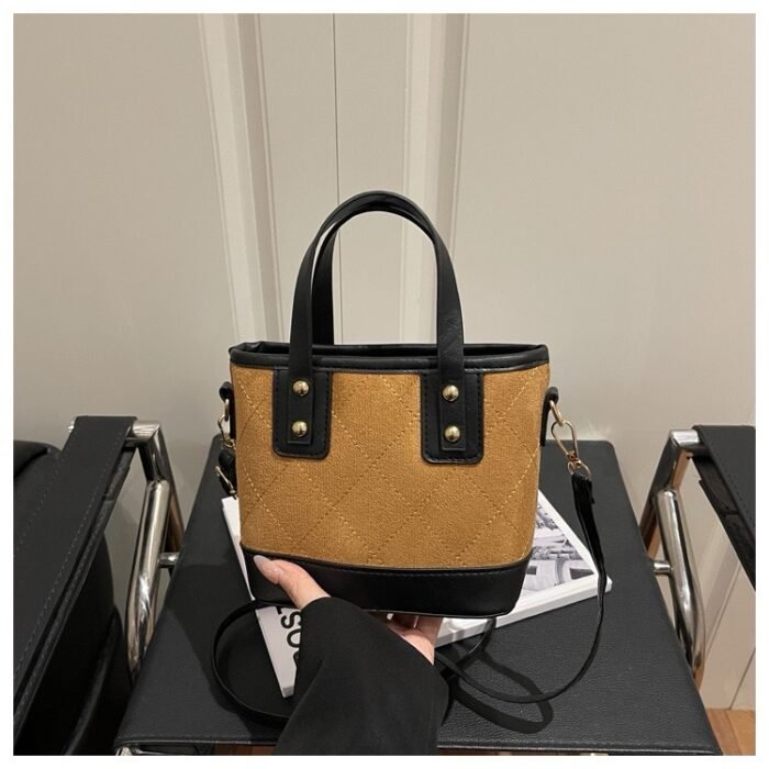 ARINOLA CUTE MINI PORTABLE QUALITY LEATHER BUCKET BAG - Image 5