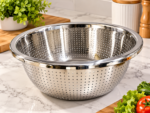 40CM QUALITY STAINLESS STEEL COLANDER/SIEVE (Big enough to contain 4 Derica of rice) - Image 3