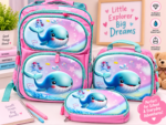 3IN1 CUTE 3D CARTON CHARACTER SCHOOL BAG,LUNCH BAG,PENCIL CASE(Perfect primary class) - Image 6