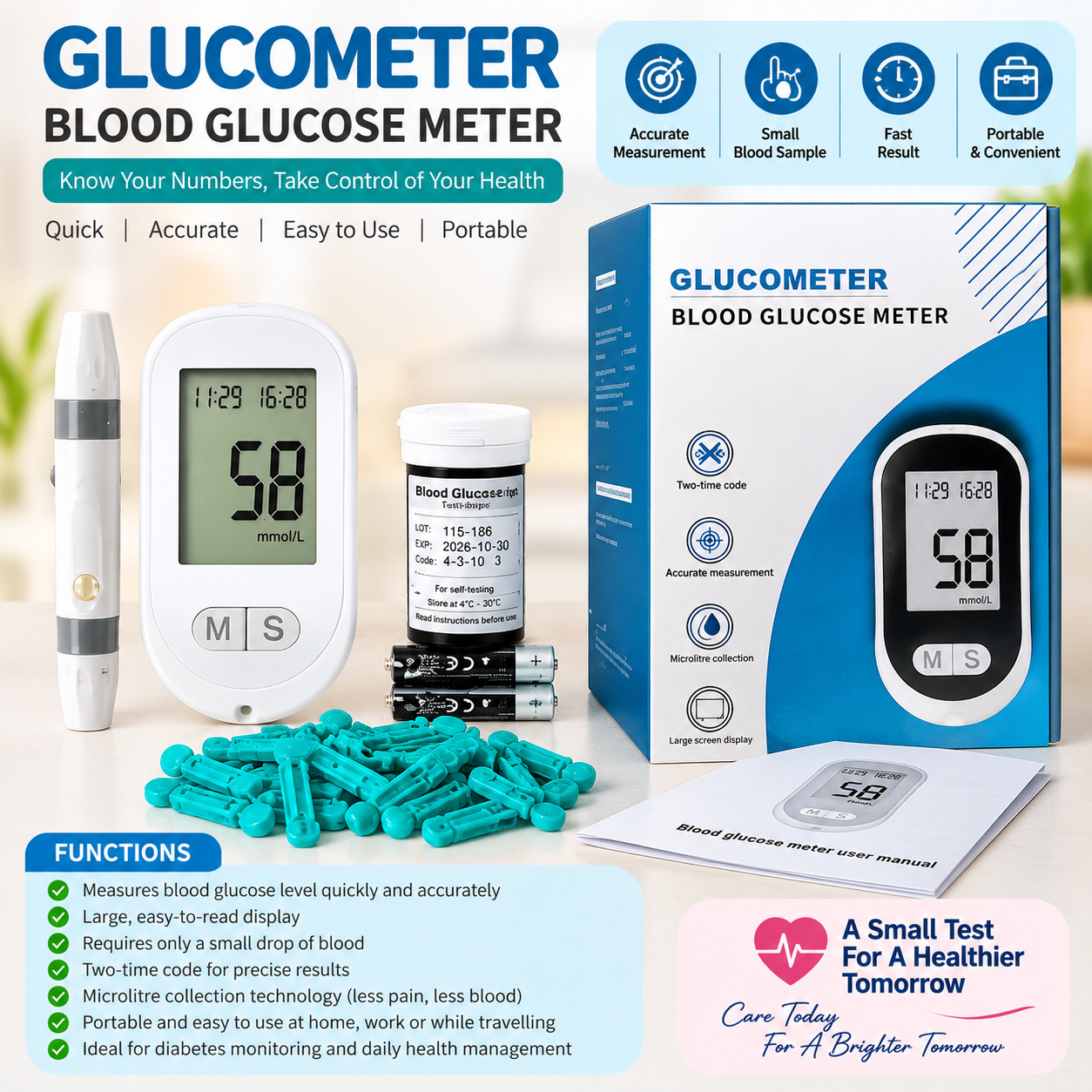 206a136e-f5b6-4640-8dd8-ca0de10300c1 BLOOD GLUCOSE METER HOME KIT - Image 1