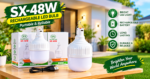48W LITHIUM BATTERY 6000mah SOLAR WALL HANGING LED BULB(SX-2019)