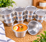 12PC BIG SIZE ALUMINUM MOIMOI PLATE WITH COVER
