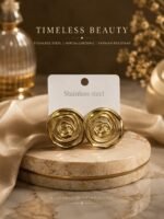 QUALITY STAINLESS STEEL EARRING DESIGN 2 - Image 5