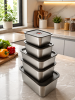 💯 QUALITY STAINLESS STEEL FOOD STORAGE CONTAINER